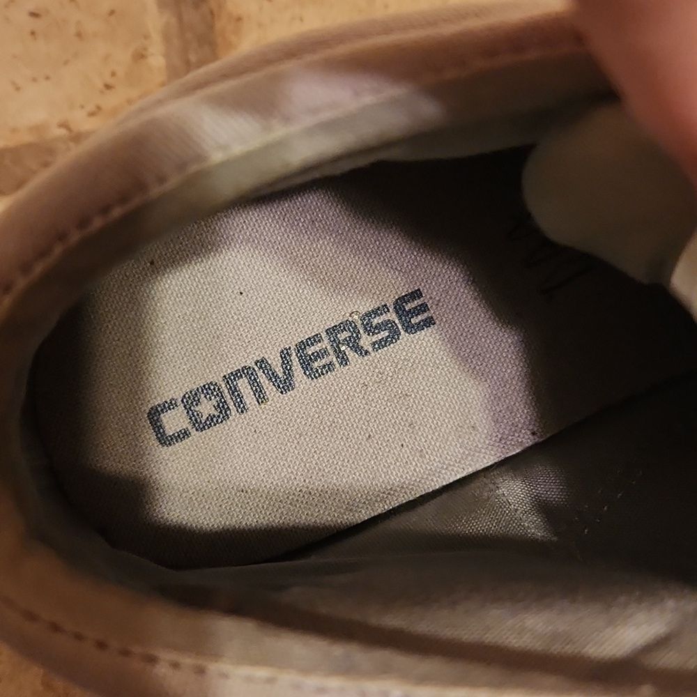 Converse CTAs Gray Hi Top Sneakers w/ Lettering Men's 10 Women's 12 - Picture 8 of 11